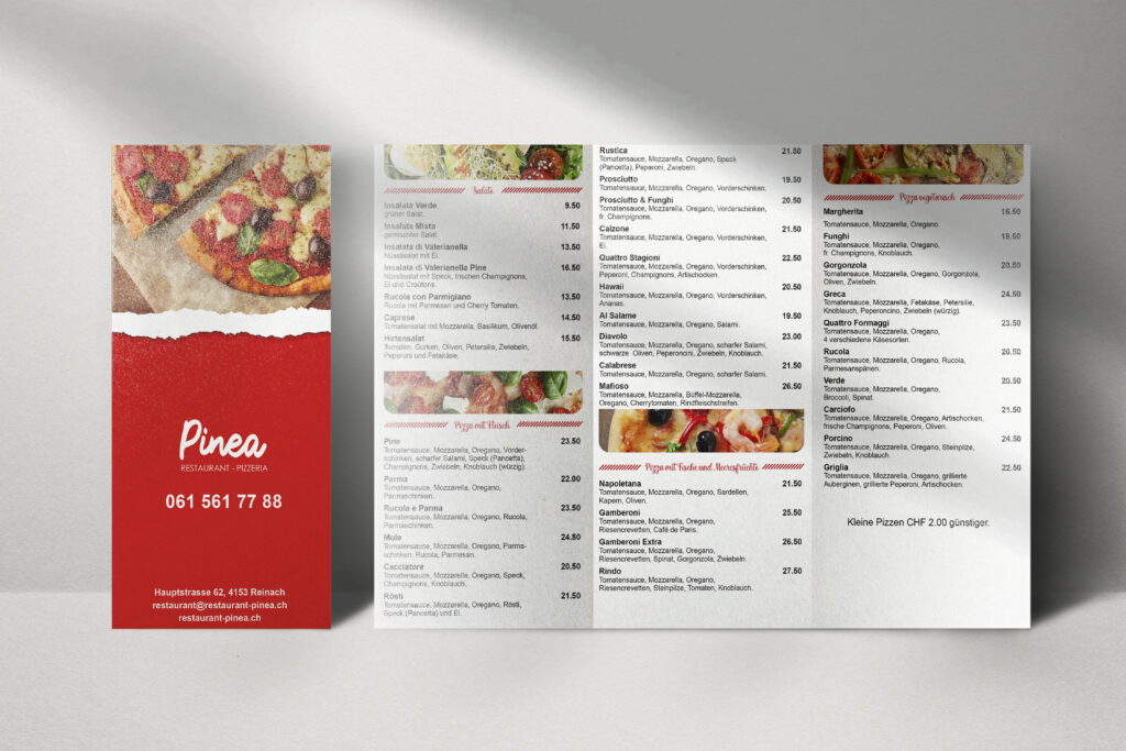 Tri-fold brochure mockup psd for advertising
